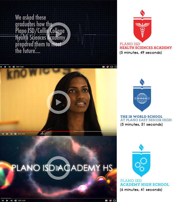 Links to 3 academy program videos