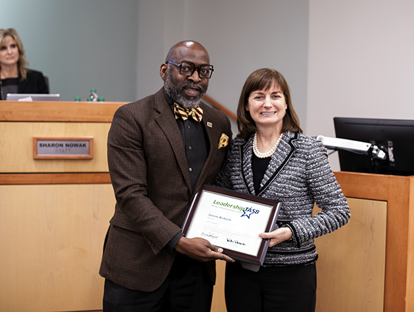 Ty Jones (TASB) and Trustee Tammy Richards
